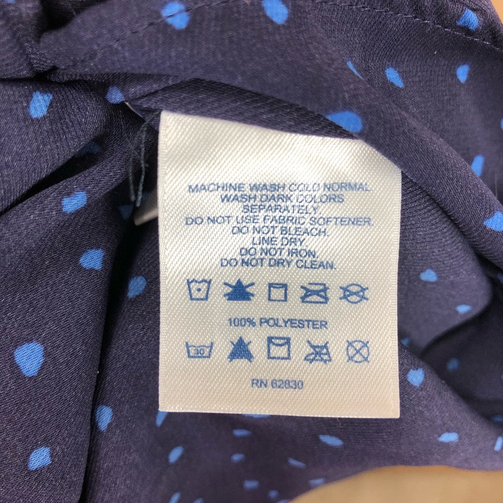 Lands end button down polo shirt blue size 6 (#27) - Picture 8 of 8
